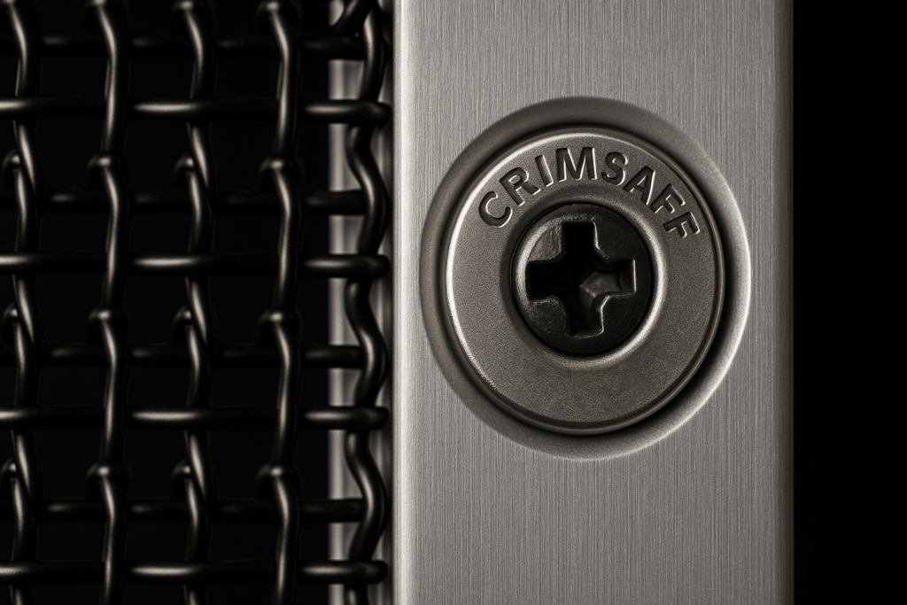 Understanding the Difference: Crimsafe vs Standard Security Screens 4 Crimsafe's Screw-Clamp™ fastening system