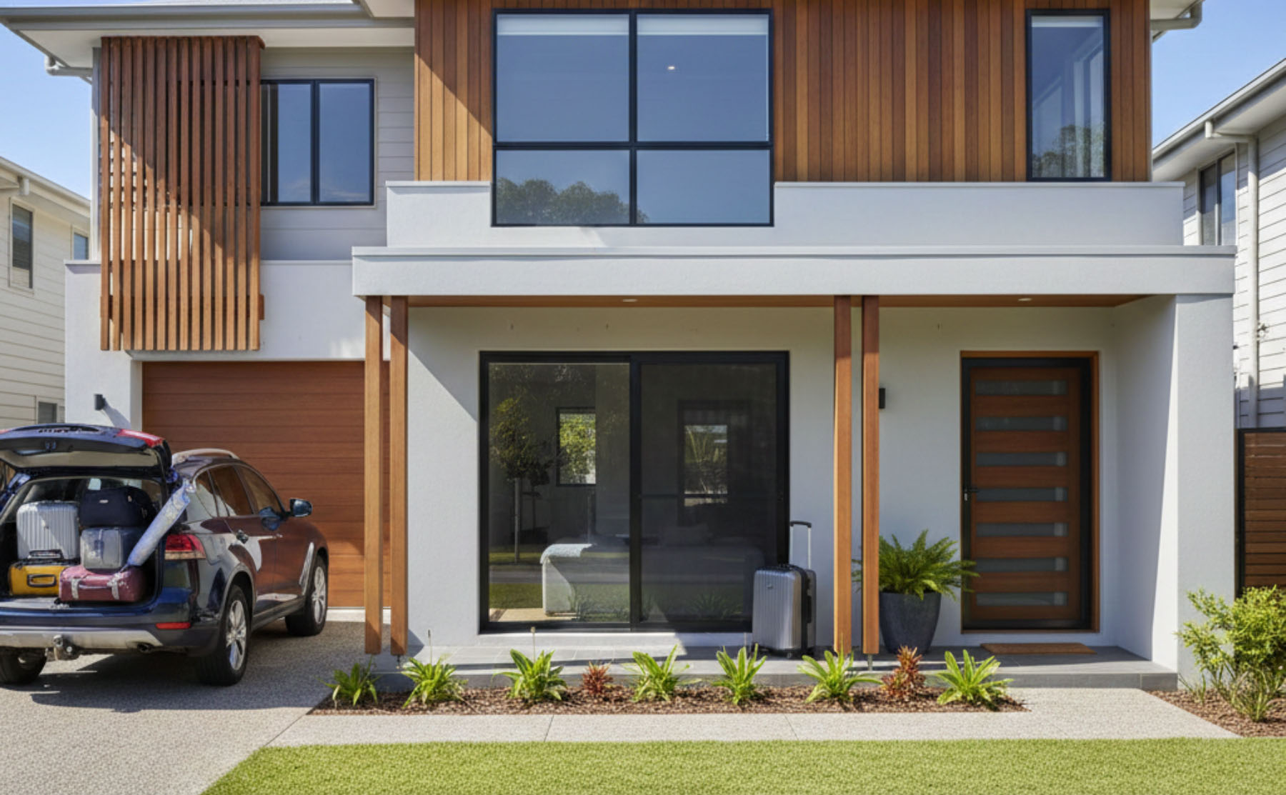 home with crimsafe security screens, doors, and windows